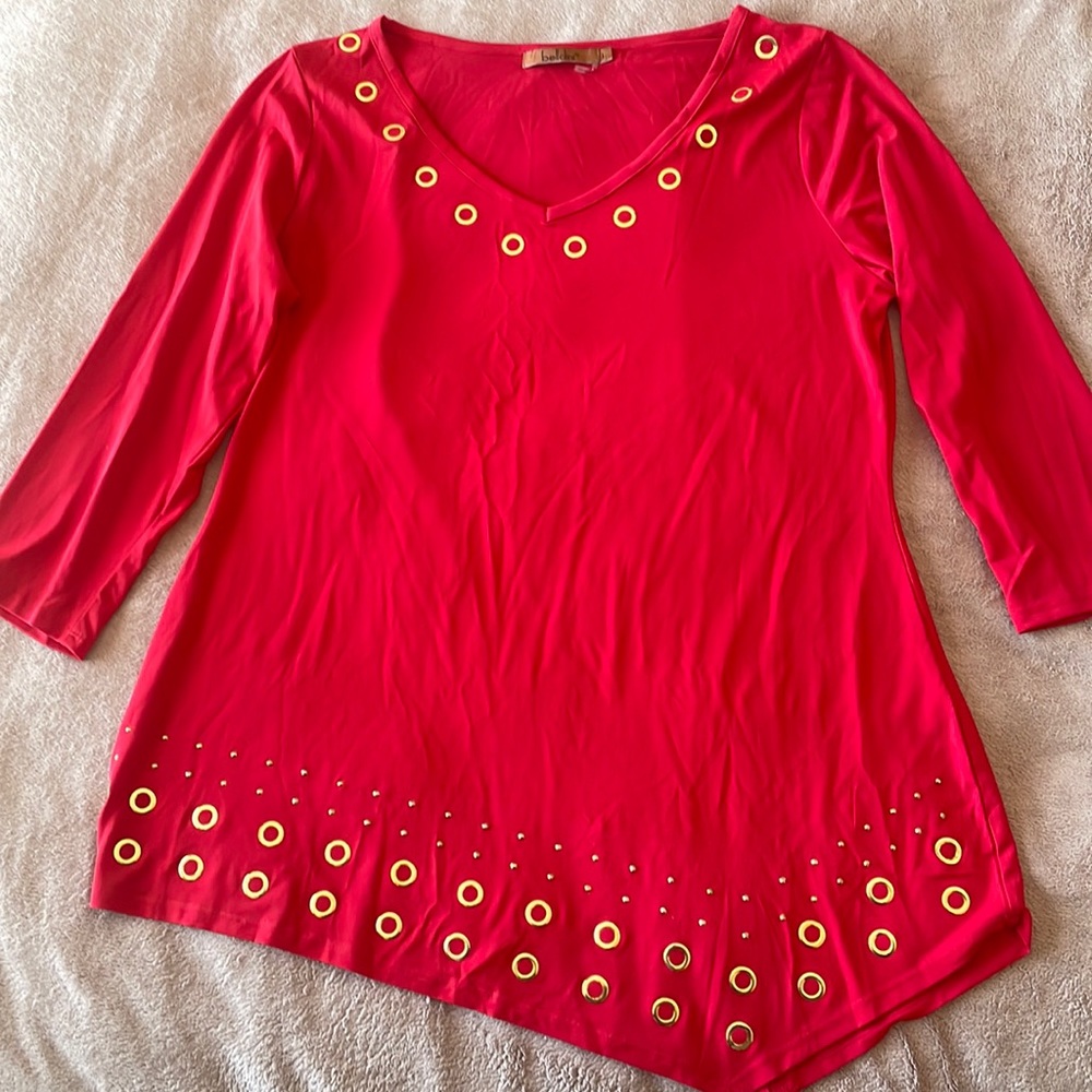 large red shirt